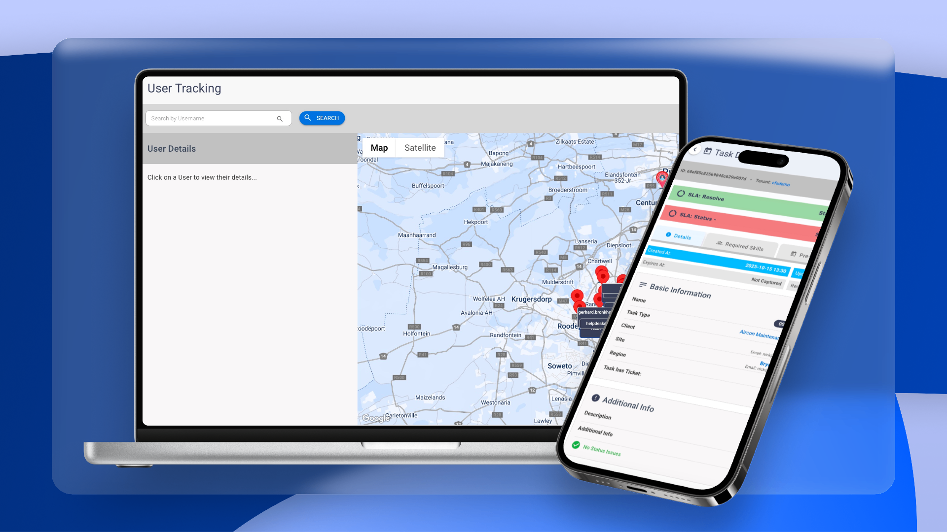 WorkWide Mobile — User Tracking